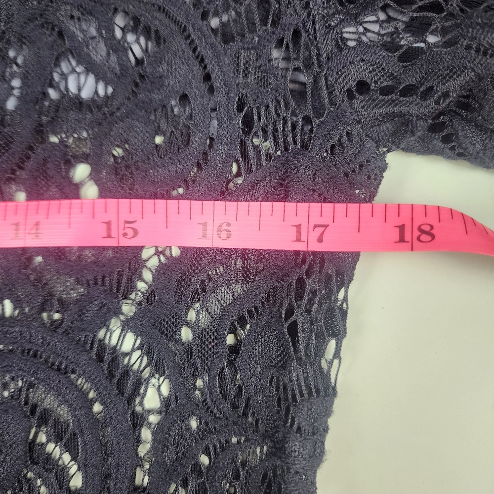 Witchey Goth Black Lace Long Sleeve Long Jacket Style  Cover Up - Picture 5 of 8